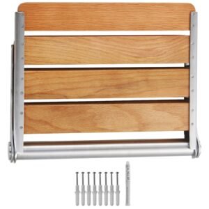 folding oak shower seat 161 x 134 unfolded wall mounted fold up shower bench with 440 lbs load capacity space saving home care fold down shower chair for seniors pregnant women children.jpg