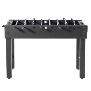 Foosball Table, 48 inch Standard Size Table, Indoor Full Size Foosball Tables for Home, Family, and Game Room, Durable Soccer Set, Includes 2 Balls, Score Keeper, and 2 Cup Holders