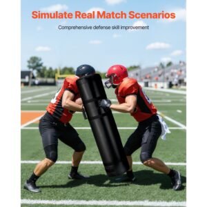 football tackling dummy, 47.2 in high density sponge blocking pad equipment for practice, heavy duty tackle dummies with handles, great for contact drills, martial arts, sports training, 1pcs