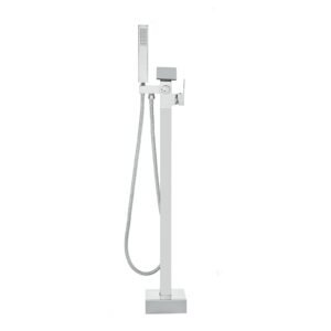 freestanding bathtub faucet floor mount freestanding tub filler shower mixer taps two water modes 360 swivel spout for bathing showering pet bathing cleaning drains toilet flushing 11.jpg