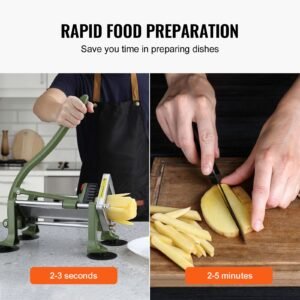 french fry cutter potato slicer with 12 38 14 stainless steel blades manual potato cutter chopper with suction cups great for potato french fries cucumber vegetables carrot 3.jpg