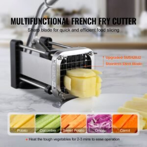 french fry cutter potato slicer with 12 inch and 38 inch stainless steel blades manual potato cutter chopper with suction cups great for potato french fries cucumber vegetables carrot 14.jpg