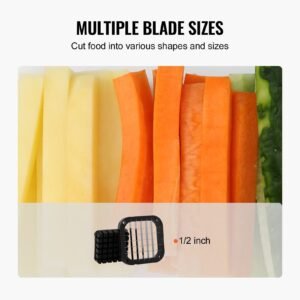 french fry cutter potato slicer with 12 inch stainless steel blade manual potato cutter chopper with suction cups great for potato french fries cucumber vegetables carrot 12.jpg