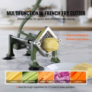 french fry cutter potato slicer with 38 inch stainless steel blade manual potato cutter chopper with suction cups great for potato french fries cucumber vegetables carrot 5.jpg