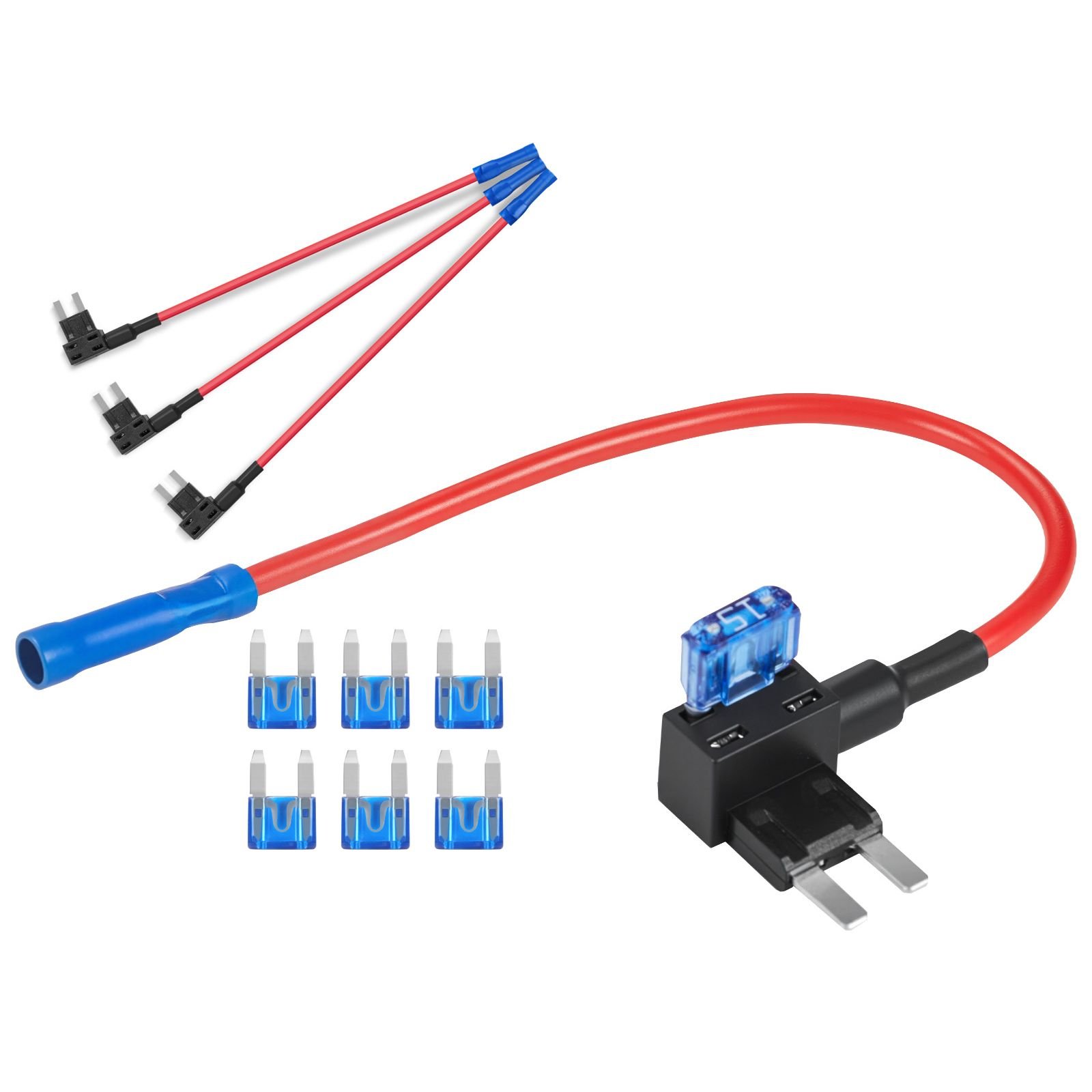 fuse tap 24 packs 4 types 12v car add a circuit fuse tap adapter standard mini micro2 and low profile mini blade fuses holder ato atc atm fuses adapter jumper for cars trucks boats.jpg