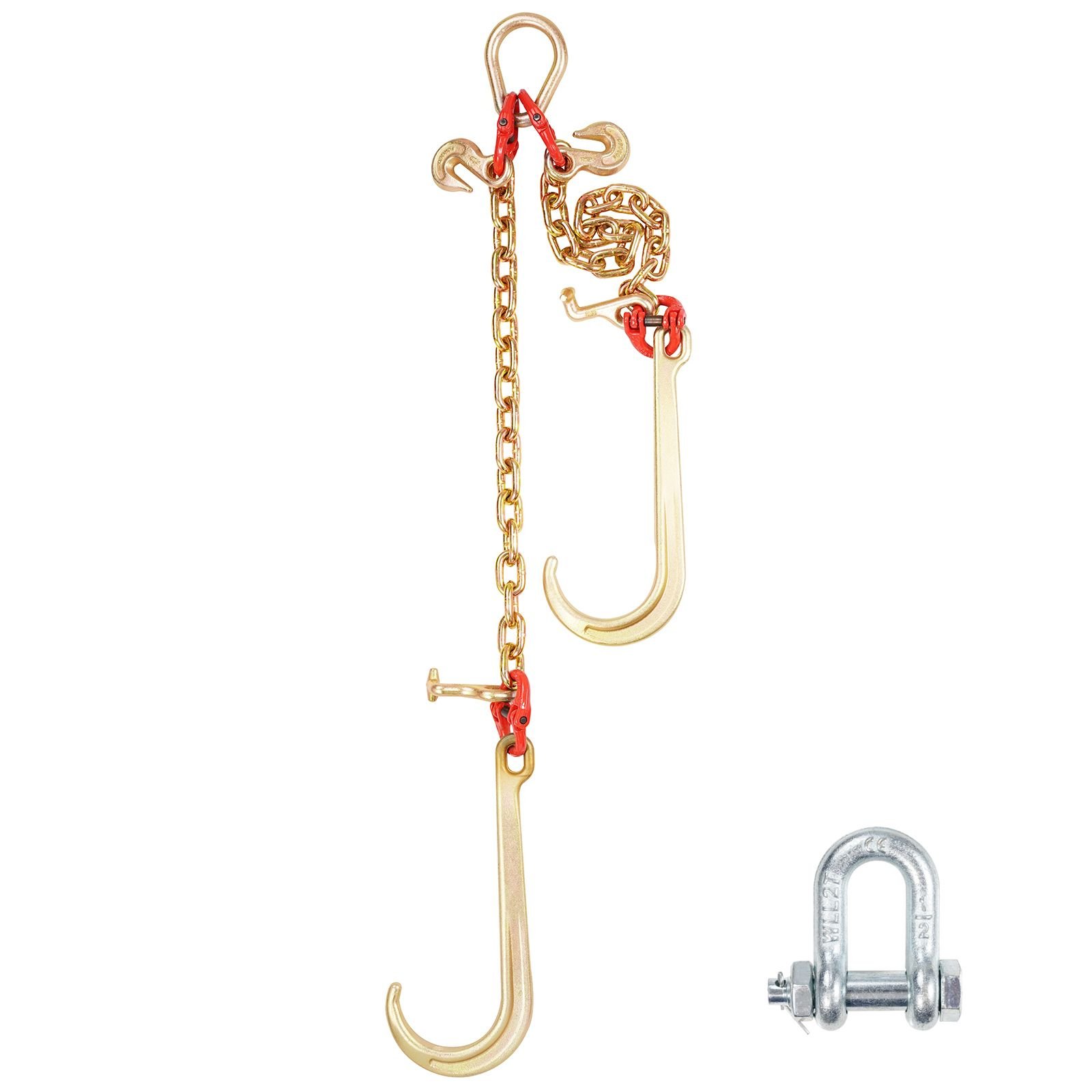 g80 v bridle chain 38 x 2 towing chain bridle with 15 j hooks t hooks grab hooks heavy duty transport tow chain bridle with 7800 lbs safe working load for flatbed truck wrecker recovery.jpg