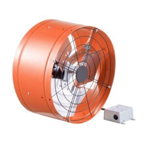 gable mount fan 15 inch attic exhaust fan with adjustable thermostat outer mesh 1650 cfm house ventilator cools up to 2360 sqft quiet ventilation for roof garage shop vibrant orange 1.jpg
