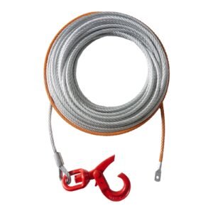 galvanized steel winch cable 38 inch x 100 feet 15200 lbs breaking strength wire winch rope with swivel hook towing cable heavy duty universal fit for suv large off road vehicle truck 4.jpg