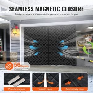 garage door screen for winter 10x8ft garage door insulation kit magnetic thermal insulated door curtain with 300d oxford fabric heavy duty weighted bottom easy assembly for garage door 20.jpg