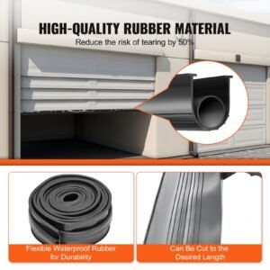 garage door seals bottom rubber u shape o ring garage door weather stripping universal weatherproof threshold buffering sealing rubber 516 inch t ends and 3 34 inch width 10 ft black 2.jpg