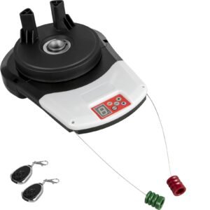 Garage Roller Door Opener, 800 N Lift Force 164 ft Remote Control, 110V Electric Roller Gate Opener, Auto Garage Roller Gate Opener Kit with 2 Remote, Apply for Garage Store