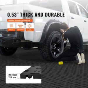 garage tiles interlocking 12 x 12 x 053 inch 25 pack garage floor covering tiles non slip double sided texture garage flooring tiles for garages basements repair shops black 2.jpg