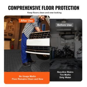 garage tiles interlocking 12 x 12 x 053 inch 25 pack garage floor covering tiles non slip double sided texture garage flooring tiles for garages basements repair shops black 4.jpg
