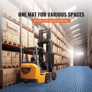 Garage Tiles Interlocking, 12 x 12 x 0.53 inch 25 Pack Garage Floor Covering Tiles, Non-Slip Double-Sided Texture Garage Flooring Tiles, for Garages, Basements, Repair Shops, Blue