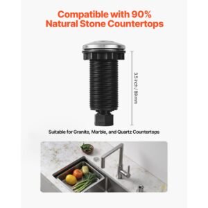 garbage disposal air switch kit 35 long sink top air switch for food waste disposal brushed silver stainless steel onoff air push button for granite marble and quartz countertops 1.jpg