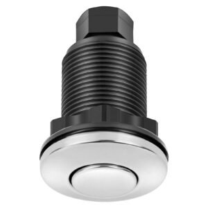 garbage disposal air switch kit dual outlet sink top air switch for food waste disposal 25 inch chrome plated stainless steel onoff air push button suitable for stainless steel countertops 3.jpg
