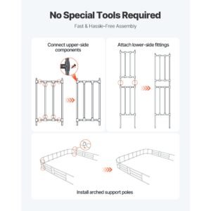 garden arbor, 94.5 (h) x 126 (w) x 15.8 (d) in metal archway, sturdy outdoor trellis arch with stakes, easy to assemble, pergola arbor for plant climbing yard lawn wedding party decoration