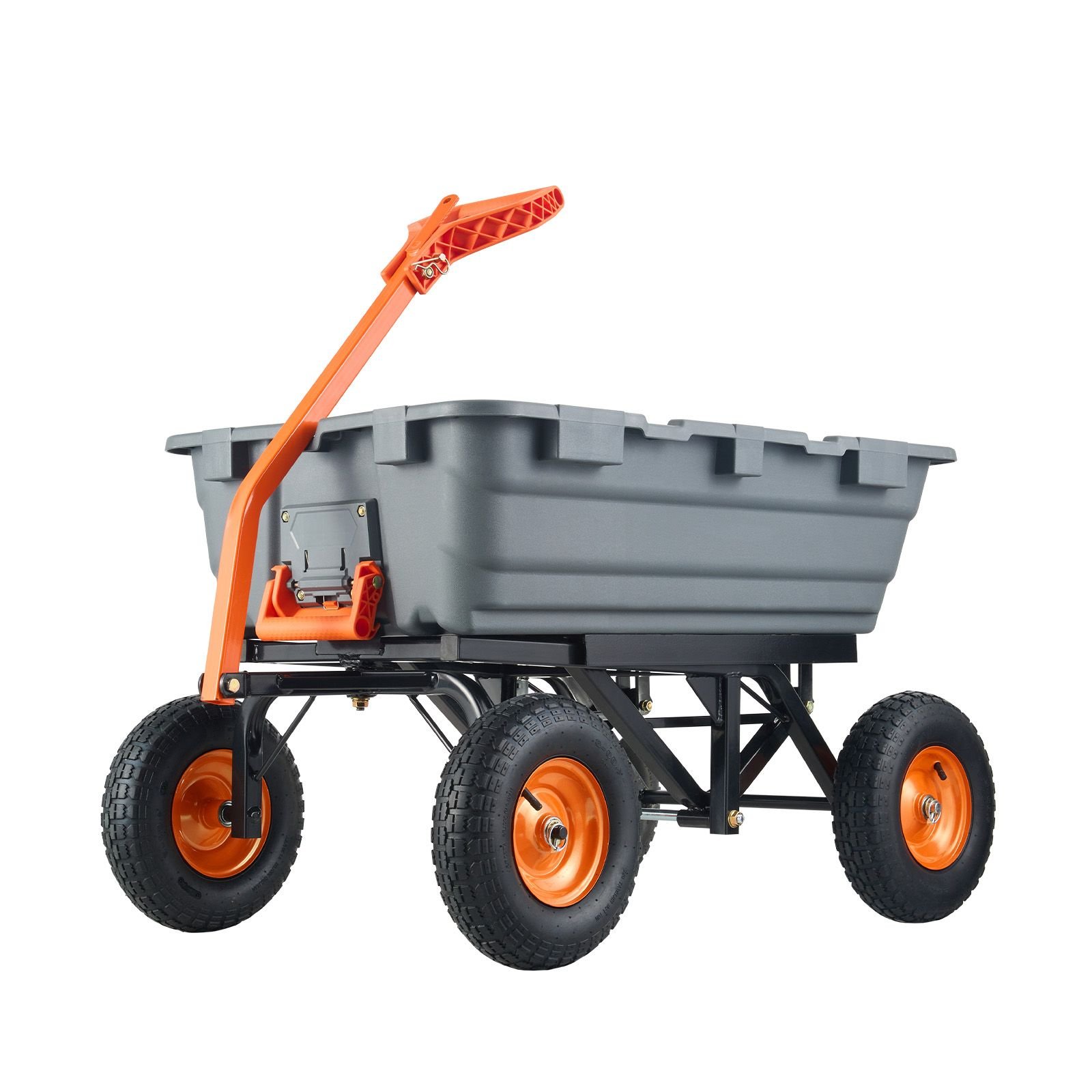 garden cart durable poly dump cart with simple assembly steel structure versatile dump wagon with dual function handle handy wheelbarrow with 1500 lbs load capacity 13 inch wheels.jpg
