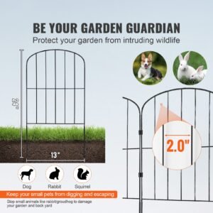 garden fence 24inh x30ftl animal barrier fence underground decorative garden fencing with 2 inch spike spacing metal dog fence for the yard and outdoor patio 28 pack 1.jpg