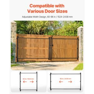 gate building kit fits 60 to 96 in wide openings up from 4 to 5 ft high fence adjustable gate building kit anti sag full gate frame kit with latch lock and screws for wooden fence iron 4.jpg