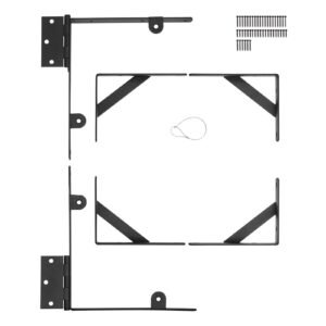 gate corner brace bracket anti sag gate frame hardware kit gate frame brace bracket with latch lock rope latch lock for shed doors corral gates driveway gates wood windows iron black 1.jpg