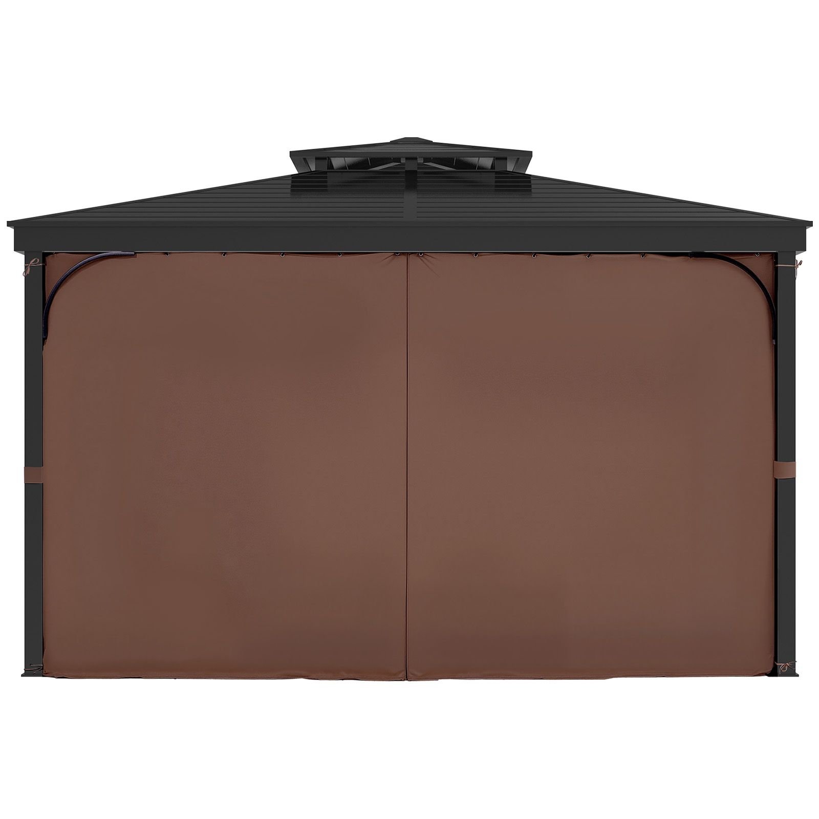 gazebo curtains outdoor fit most 10 x 10 x 69 gazebos 4 panel sidewall gazebo privacy curtains with zippers outdoor curtain replacement for patio canopy only curtain coffee.jpg