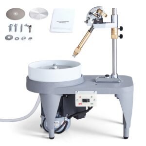gem faceting machine 2800rpm jade grinding polishing machine 180w 110v rock polisher jewel angle polisher with faceted manipulator and 1 bag of triangle abrasive for jewelry polisher.jpg