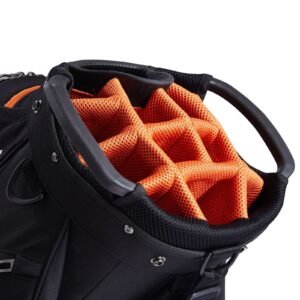 golf cart bag with 14 way organizer divider top 36 13 pockets premium cart bag durable golf bags with handles dust cover detachable straps for men women black orange 1.jpg