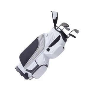 golf cart bag with 14 way organizer divider top 36 13 pockets premium nylon cart bag durable golf bags with handles dust cover detachable straps for men women white color block 2.jpg