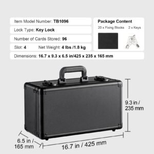 graded card storage box 4 slots graded sports cards holder carrying case with key lock foam dividers for 96 psa graded cards 68 bgs cards 76 sgc cards 348 top loaders or 999 loose cards 2.jpg
