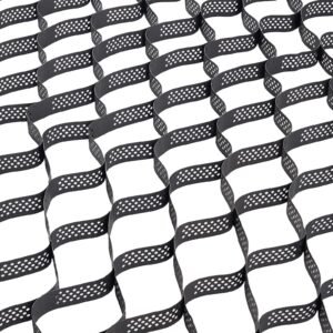 Gravel Grid, 3 Inch Depth, 17.06 x 8.86 FT / 5200 x 2700 mm, 1880 LBS Per Sq ft Grass Ground Retainer, Permeable Geo Grids Driveway Stabilization, for Garden, Patio, Walkway, RV Parking Slopes