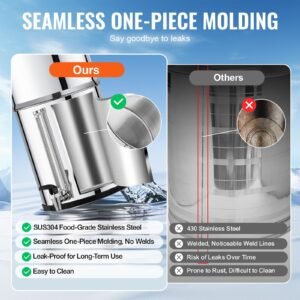 gravity fed water filter system 225g 304 stainless steel countertop filtration system reduces lead and up to 99 of chlorine with 2 activated carbon filter 2 defluorination filter spigot 2.jpg