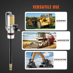 grease pump 501 pressure ratio air operated grease pump with 13 ft high pressure hose and grease gun pneumatic grease pump portable lubrication grease pump with 360 swivel grease gun head 5.jpg