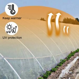 greenhouse film 24 x 50 ft greenhouse polyethylene film 6 mil thickness greenhouse plastic greenhouse clear plastic film uv resistant polyethylene film keep warming superior strength 3.jpg