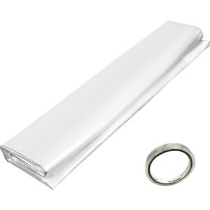 Greenhouse Film 24 x 50 ft, Greenhouse Polyethylene Film 6 Mil Thickness, Greenhouse Plastic Greenhouse Clear Plastic Film UV Resistant, Polyethylene Film Keep Warming, Superior Strength