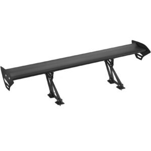 GT Wing Car Spoiler, 43.3 inch Universal Spoiler with Single Deck, Adjustable Lightweight Aluminum, Car Rear Spoiler Wing, Racing Spoiler BGW/JDM Drift Black