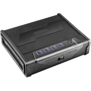 gun safe for pistols biometric gun safe with three quick access ways of fingerprints passwords and keys handgun safe for 2 pistols for home bedside nightstand car 1.jpg