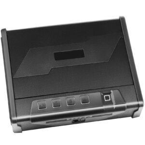 gun safe for pistols biometric gun safe with three quick access ways of fingerprints passwords and keys handgun safe for 2 pistols for home bedside nightstand car 2.jpg