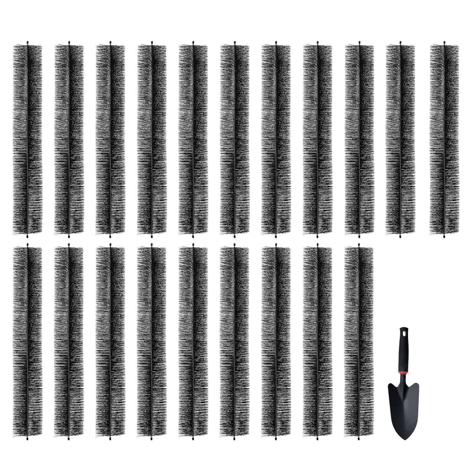 gutter brush 60 feet total length 525 inch diameter gutter cleaning tools ground level gutter brush leaf guard for 5 inch gutters easily clear roof leaves and debris 20 pack.jpg