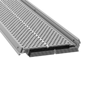 Gutter Guard, 5 inch Width, Aluminum Leaf Filter DIY Gutter Cover, 13 PCS 52 ft Total Length, 0.157'' Hole Diameter & 0.02'' Thick Raptor Gutter Guards Fits Any Roof or Gutter Type