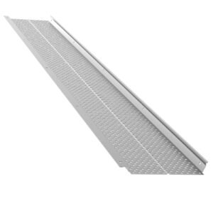 Gutter Guard, 5 inch Width, Aluminum Leaf Filter DIY Gutter Cover, 26 PCS 104 ft Total Length, 0.157'' Hole Diameter & 0.02'' Thick Raptor Gutter Guards Fits Any Roof or Gutter Type