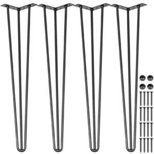 hairpin table legs 16 black set of 4 desk legs 880lbs load capacity each 220lbs hairpin desk legs 3 rods for bench desk dining end table chairs carbon steel diy heavy duty furniture legs 2.jpg