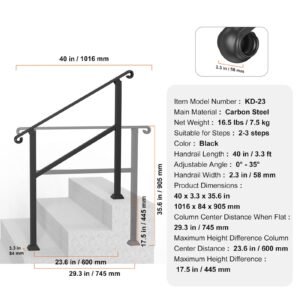 handrails for outdoor steps 2 3 step stair hand rail indoor railing kit railings for outside steps with installation kit hand rails for seniorsporch railing deck hand rail black 3.jpg
