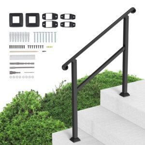 handrails for outdoor steps 2 3 step stair hand rail indoor railing kit railings for outside steps with installation kit hand rails for seniorsporch railing deck hand rail black 4.jpg