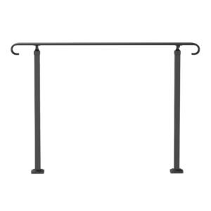 handrails for outdoor steps fit 3 5 steps outdoor stair railing wrought iron handrail flexible front porch hand rail black transitional hand railings for concrete steps or wooden stairs.jpg
