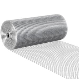 Hardware Cloth, 1/2 inch 24in x 100 ft 19 Gauge, Hot Dipped Galvanized Wire Mesh Roll, Chicken Wire Fencing, Wire Mesh for Rabbit Cages, Garden, Small Rodents