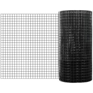 Hardware Cloth, 36" x 50' & 1"x1" Mesh Size, Galvanized Steel Vinyl Coated 16 Gauge Chicken Wire Fencing with A Cutting Plier & A Pair of Fabric Gloves, for Garden Fencing & Pet Enclosures,