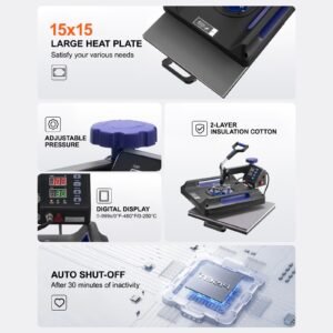 heat press machine 15 x 15 inch 5 in 1 heat transfer machine with 30 oz tumbler press 360 swing away digital t shirt pressing teflon coating for t shirtsmugshatsplates blackblue 5.jpg