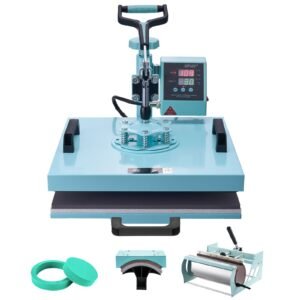 heat press machine 15 x 15 inch 5 in 1 heat transfer machine with 30 oz tumbler press 360 swing away t shirt pressing digital precise control for t shirtsmugshatsplates green 5.jpg