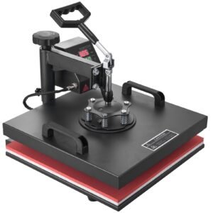 Heat Press Machine 15x15Inch 8pcs 1050W Combo Digital Multifunctional Sublimation Heat Transfer Machine Dual LED Display for T Shirts Hat Mug Cap Plate Swing Away Design